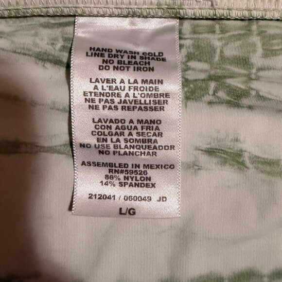 🏖️ Lucky Brand Green Marble Tie-Dye Bikini Set (Size L) - Picture 7 of 9